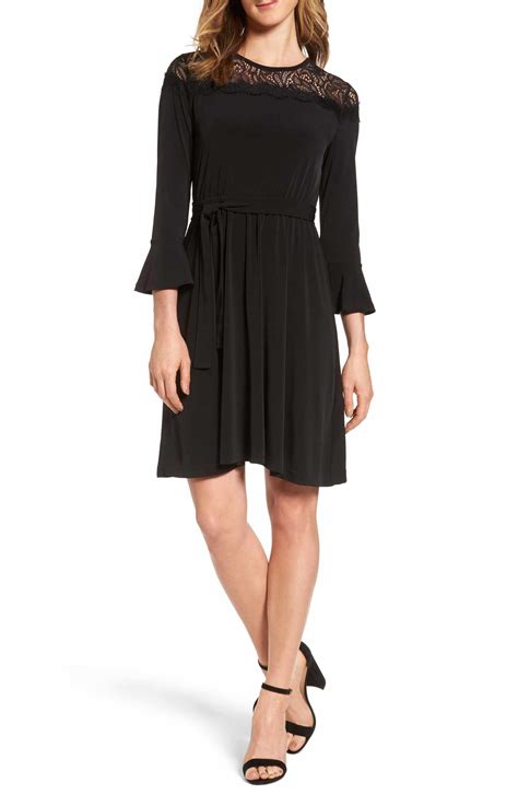 michael kors flounce sleeve lace dress|Michael michael kors flounce sleeve dress + FREE SHIPPING.